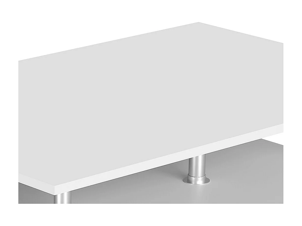 Side table & coffee table Maliso White H. 42 x W. 90 x D. 60 cm