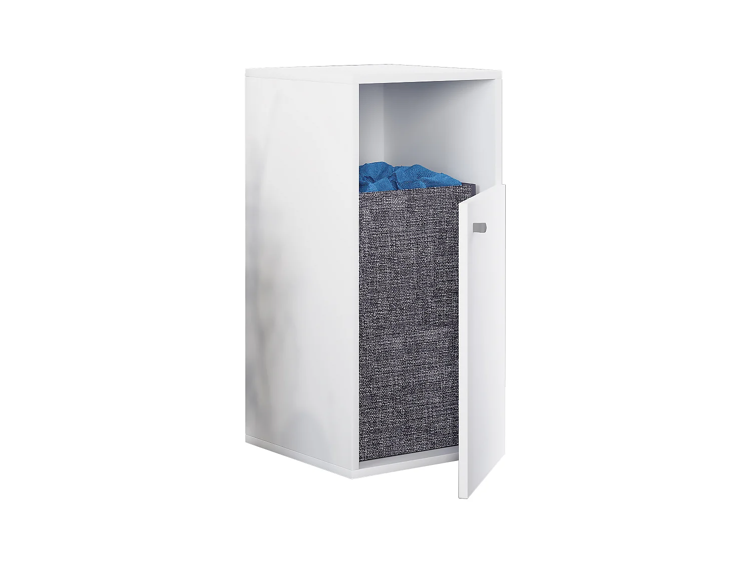 Bathroom furniture high cabinet Dreso White H. 74 x W 40 x D. 39 cm