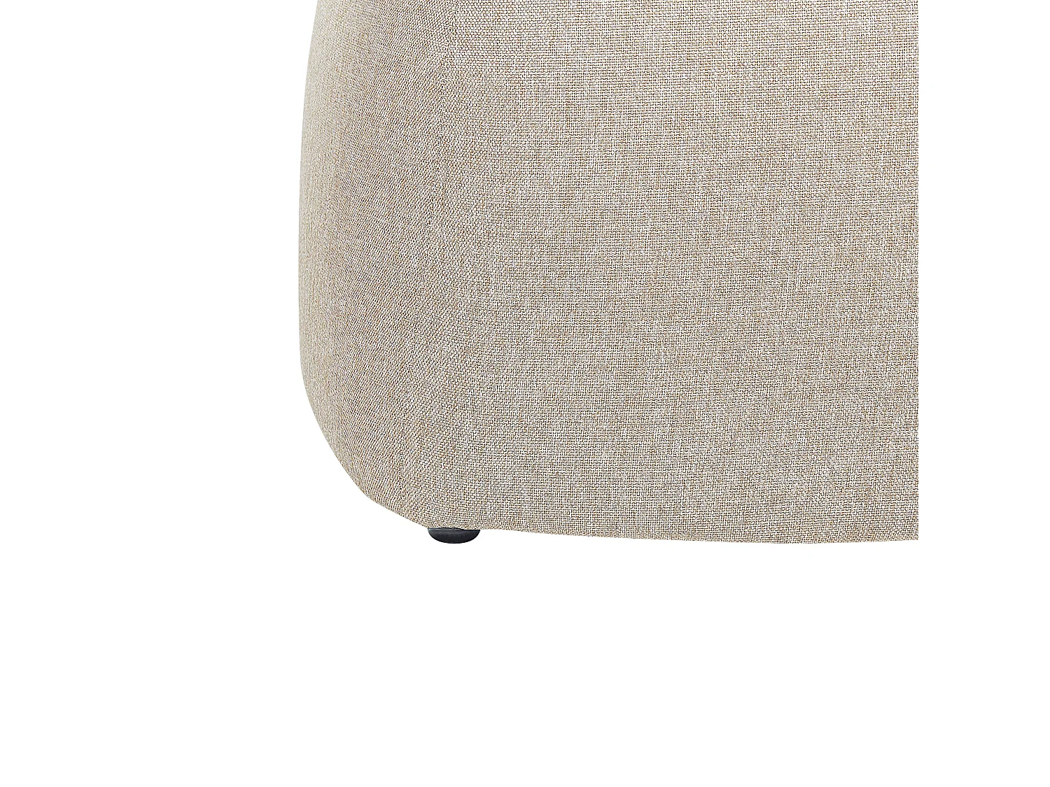Puf MONTEREY Lino sintético Beige 45 cm 45 cm 44 cm