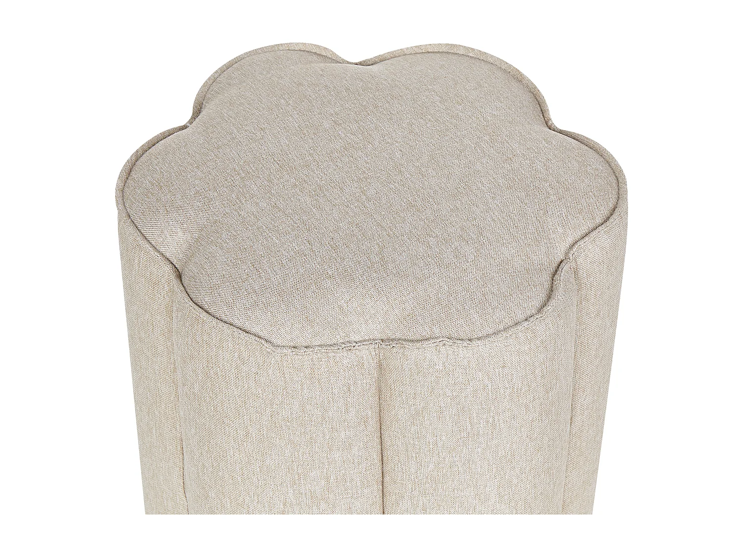 Pouf TAPPEN Lin synthétique Beige