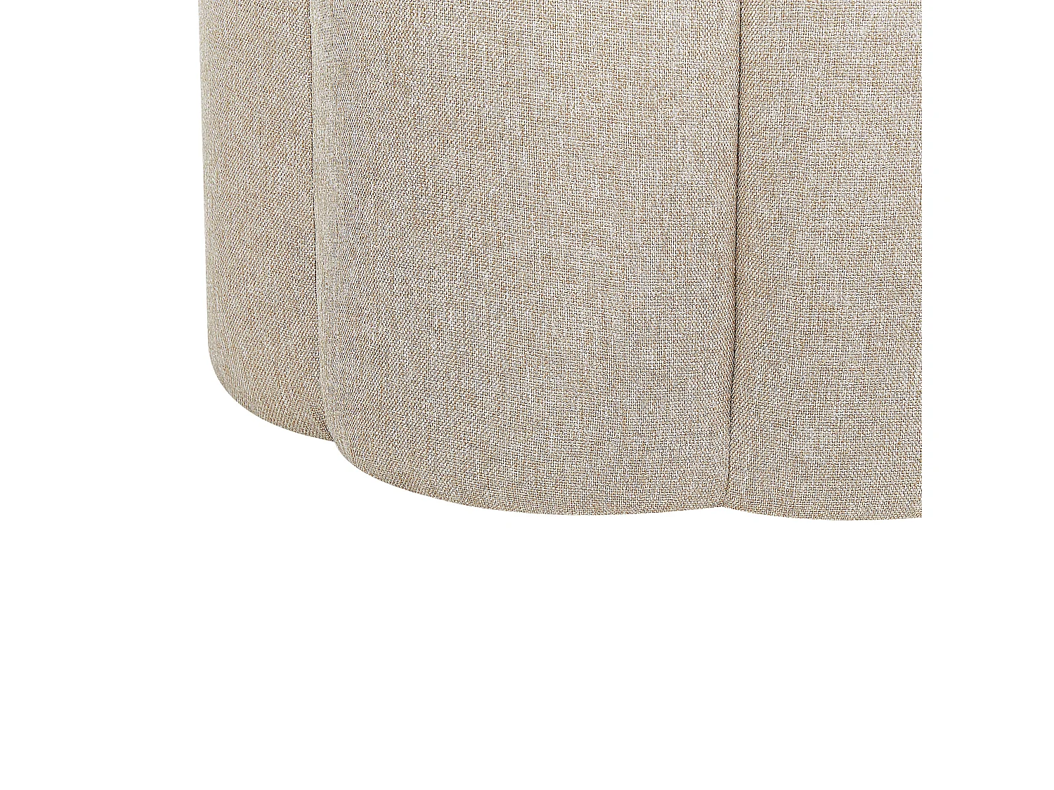 Pouf TAPPEN Lin synthétique Beige 39 cm 39 cm 45 cm