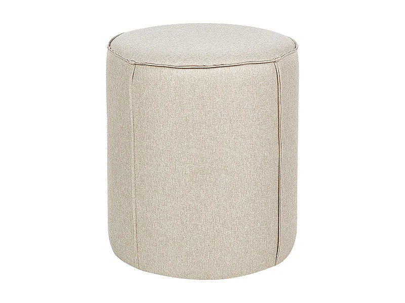 Poef SEDONA Kunstlinnen Beige 40 cm 40 cm 43 cm