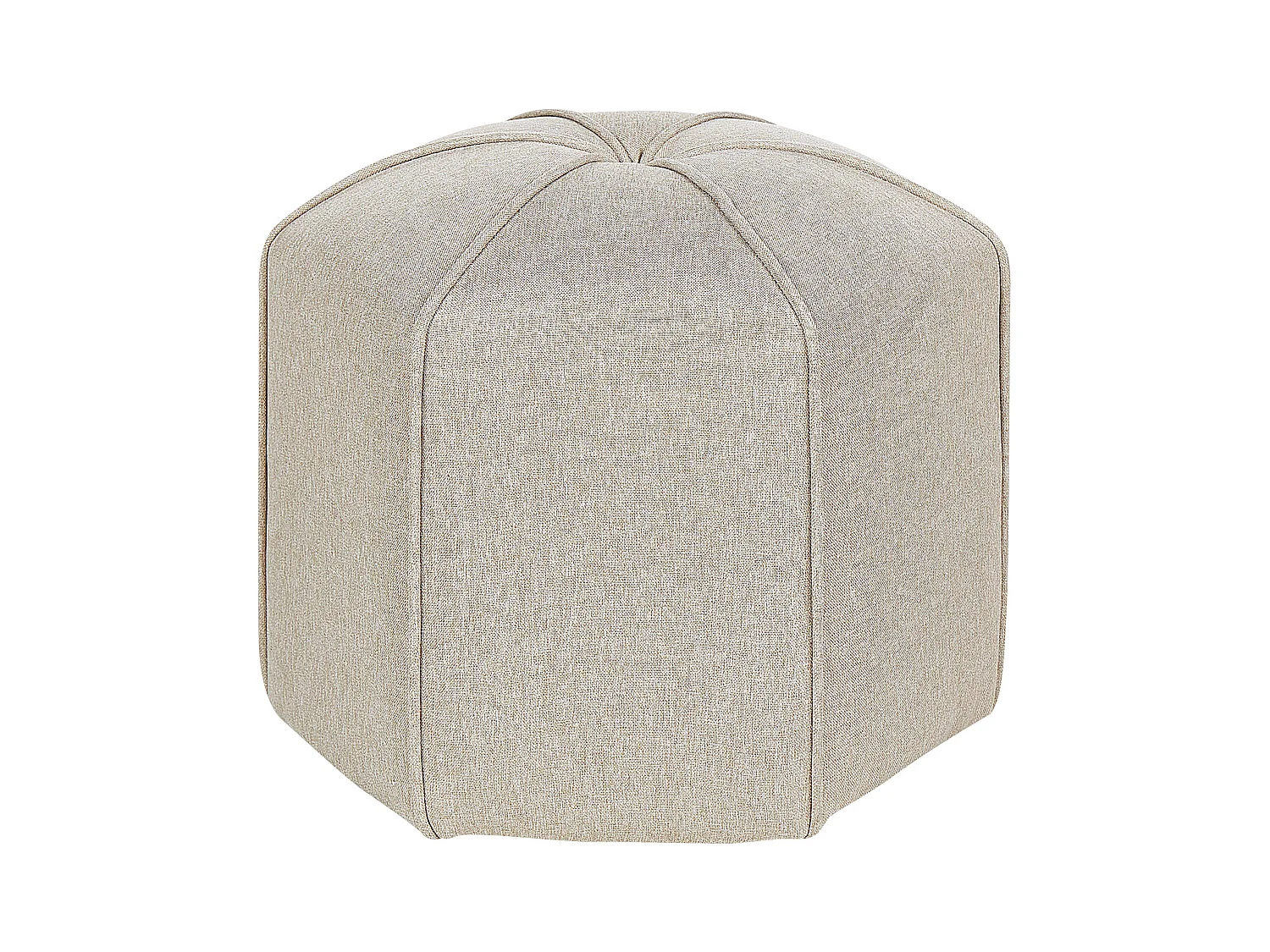 Pouf WISHEK Lin synthétique Beige