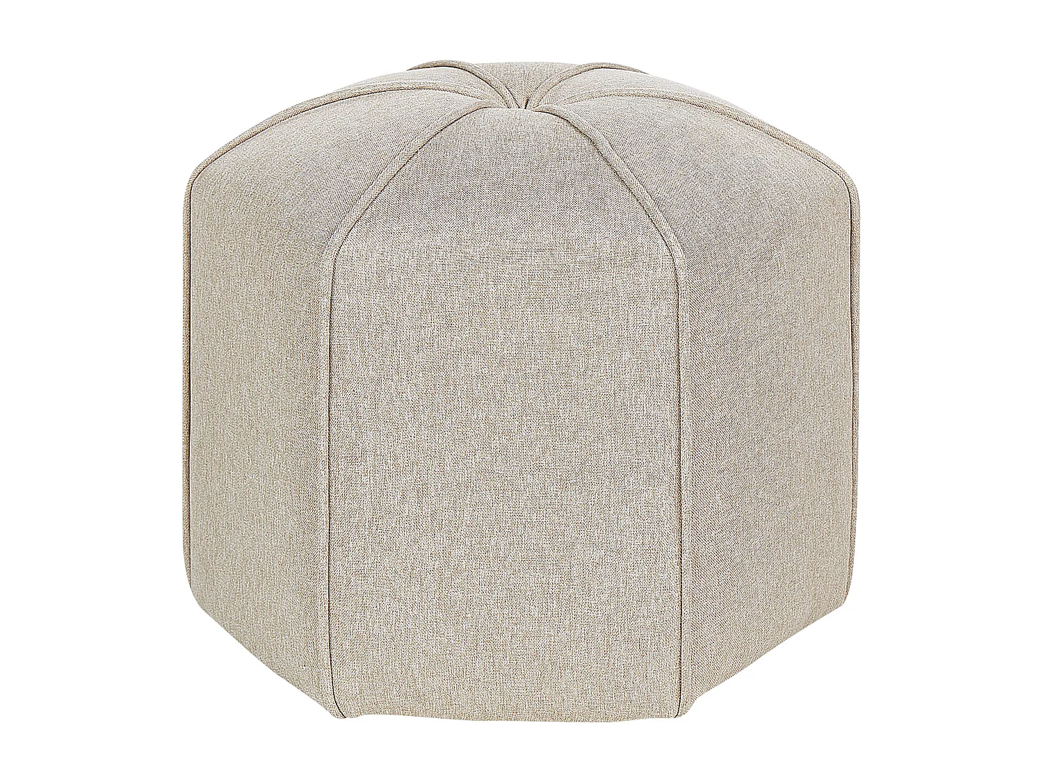 Pouf WISHEK Lin synthétique Beige