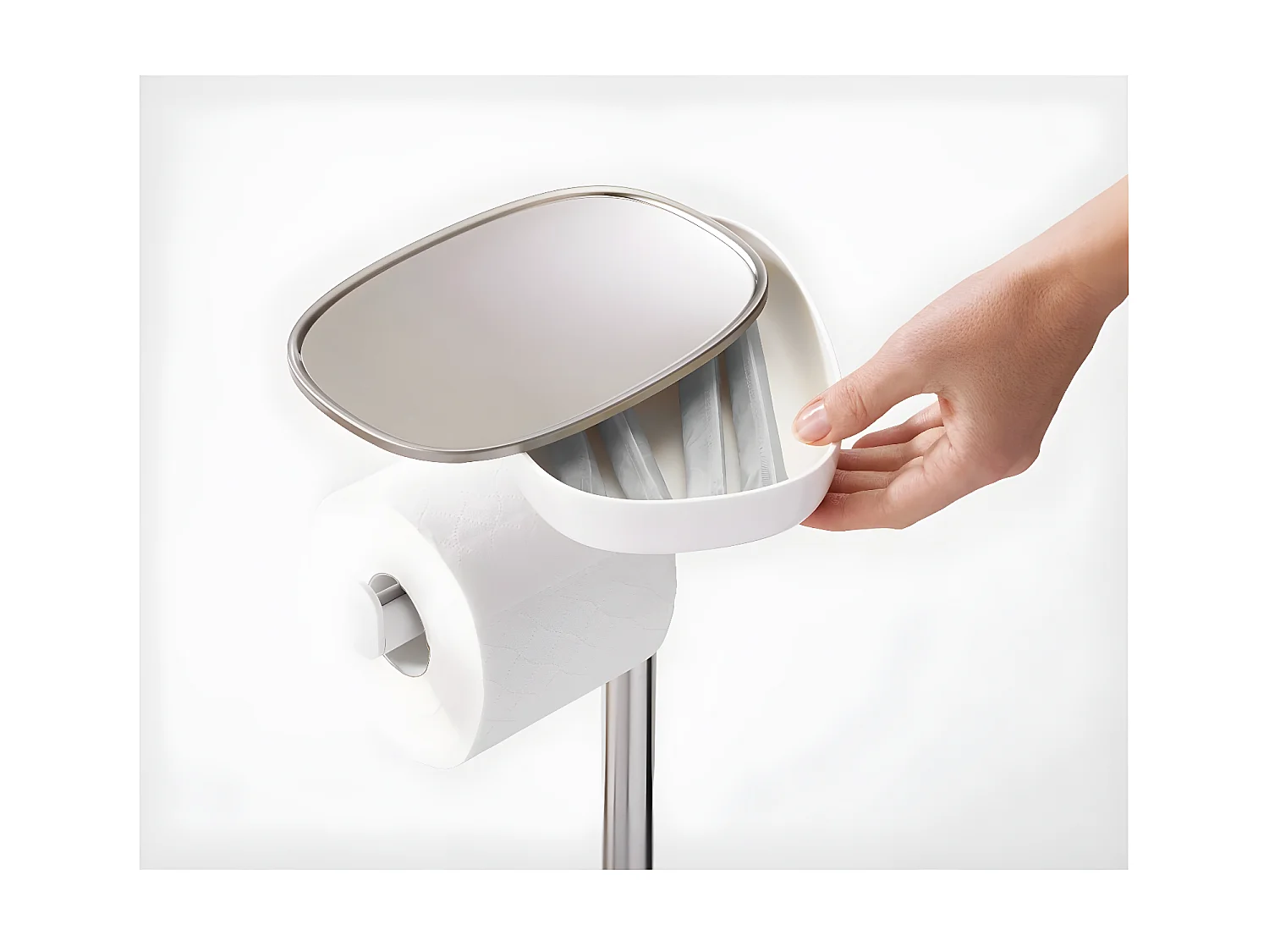 Porte-papier toilette et brosse