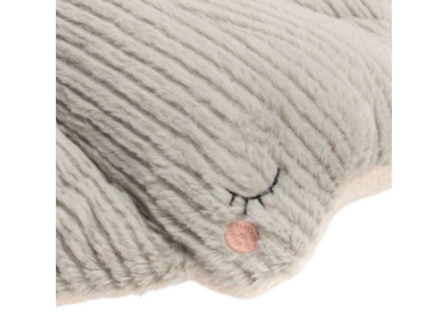 Peluche raie manta grise 53x10x47 cm