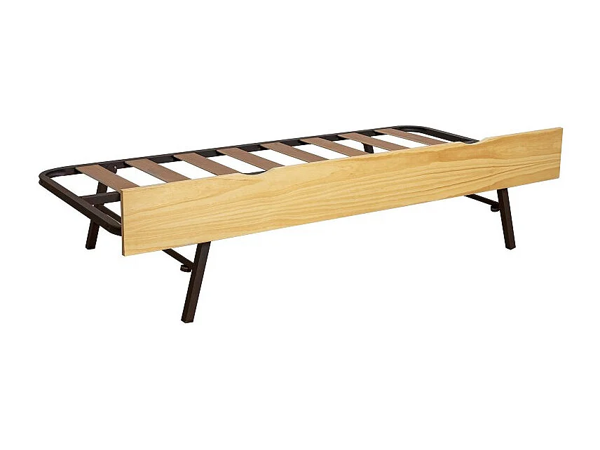Ausziehbett Holz Kieferfarbe 105x190cm