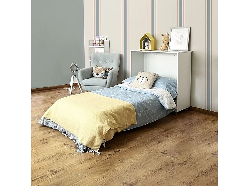 Cama plegable Plegatin sin colchón aglomerado blanco 104.6x99.6x42cm