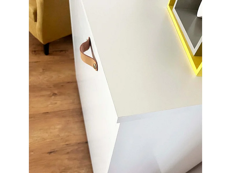 Cama dobrável Plegatin sem colchão aglomerado branco 104.6x99.6x42cm