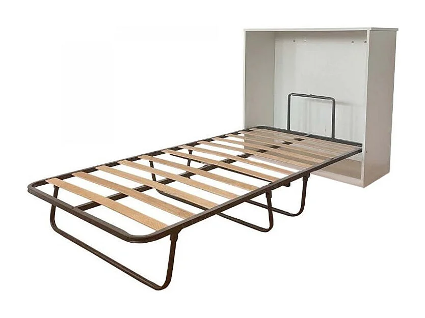 Cama plegable Plegatin con colchón aglomerado blanco  104.6x99.6x42cm