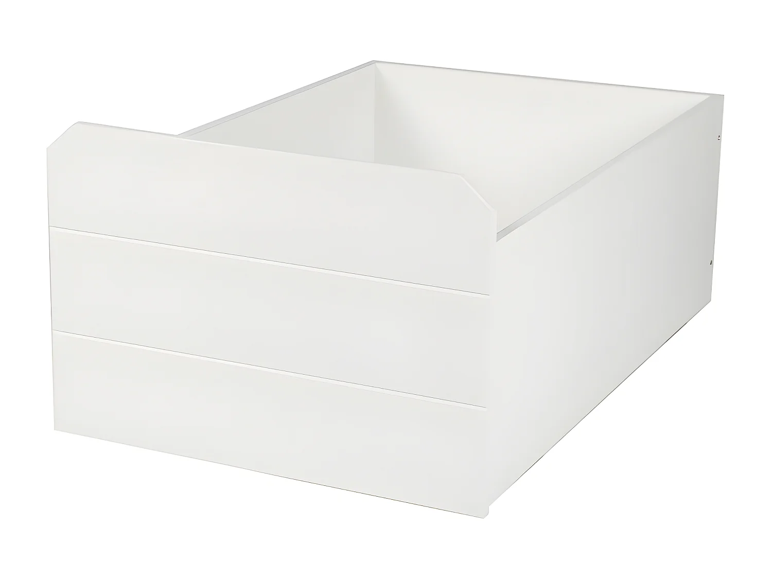 Lit cabane ardoise + 1 tiroir MDF blanc 90x200cm