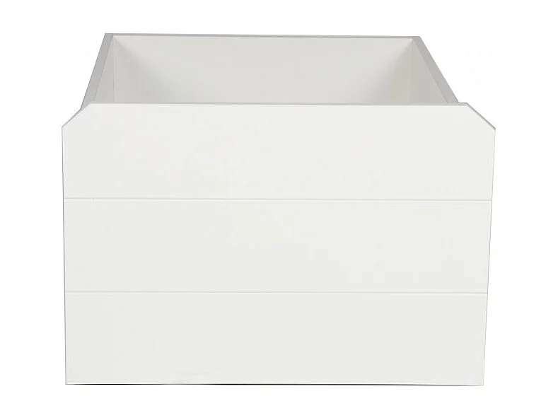 Hutbed met krijtbord + 1 lade MDF wit 90x200cm