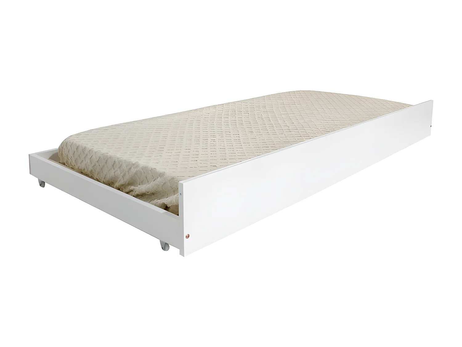 Lit tiroir pour enfants en bois blanc 90x180 cm