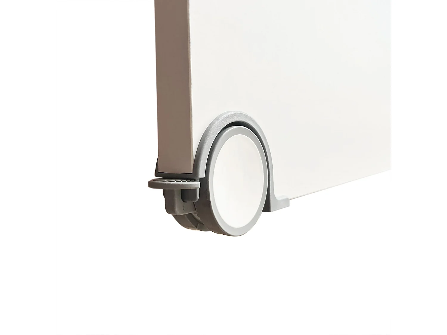 Bed 90 + lades van witte spaanplaat met lattenbodems en matrassen 90x200cm