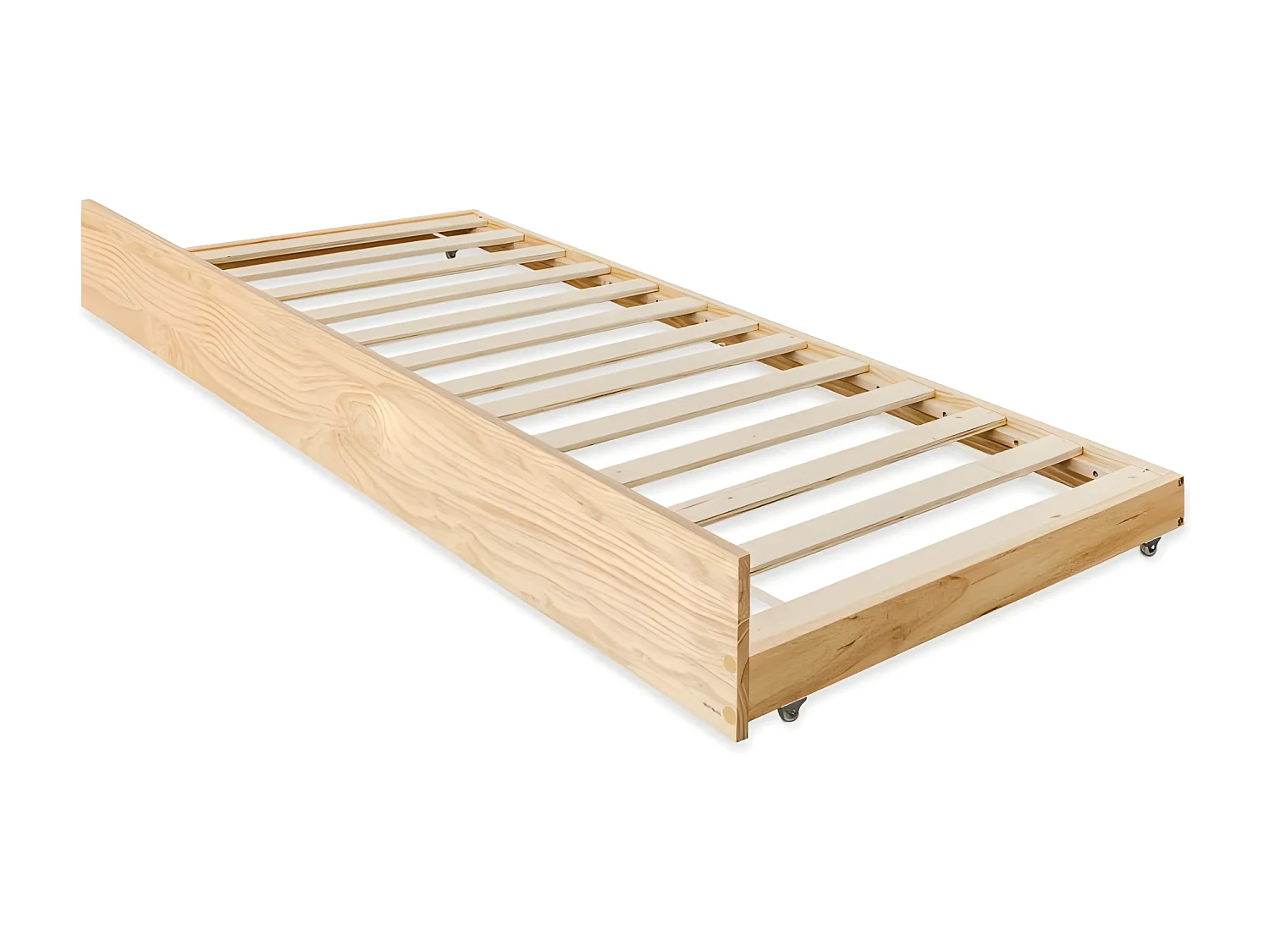 Cama de madeira de pinho 90x180 cm