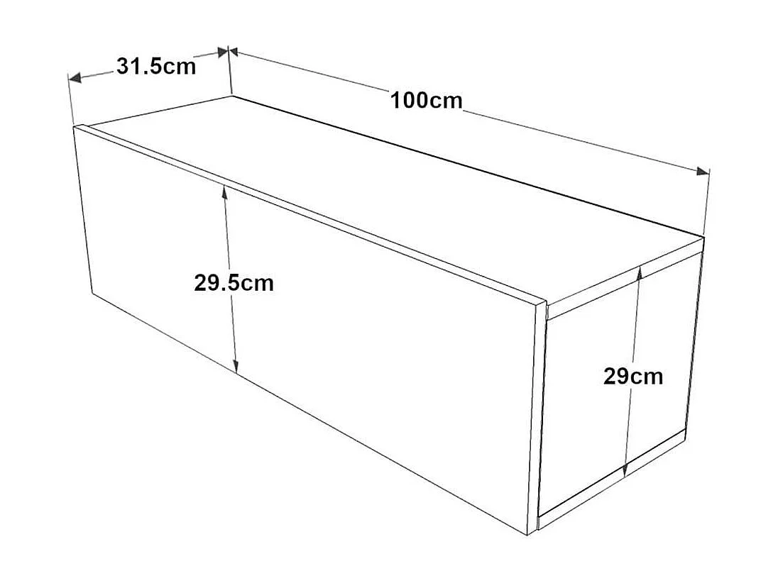 Mueble Tv Futura Fonda 100 Cm Pino