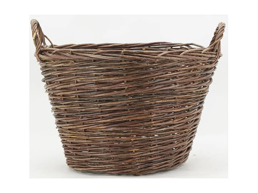 Corbeille en osier brut Brut