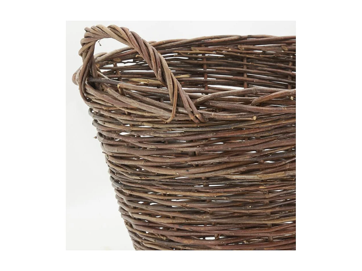 Corbeille en osier brut Brut