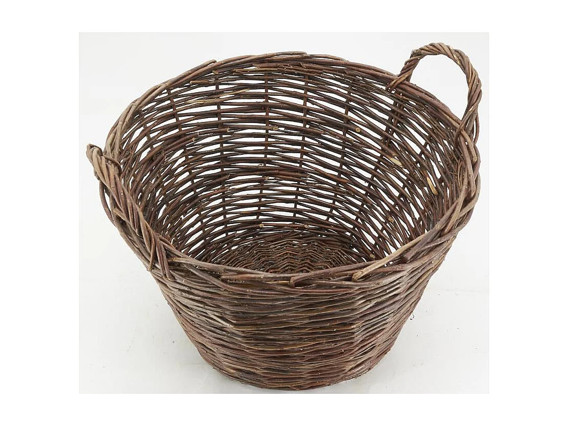 Corbeille en osier brut Brut