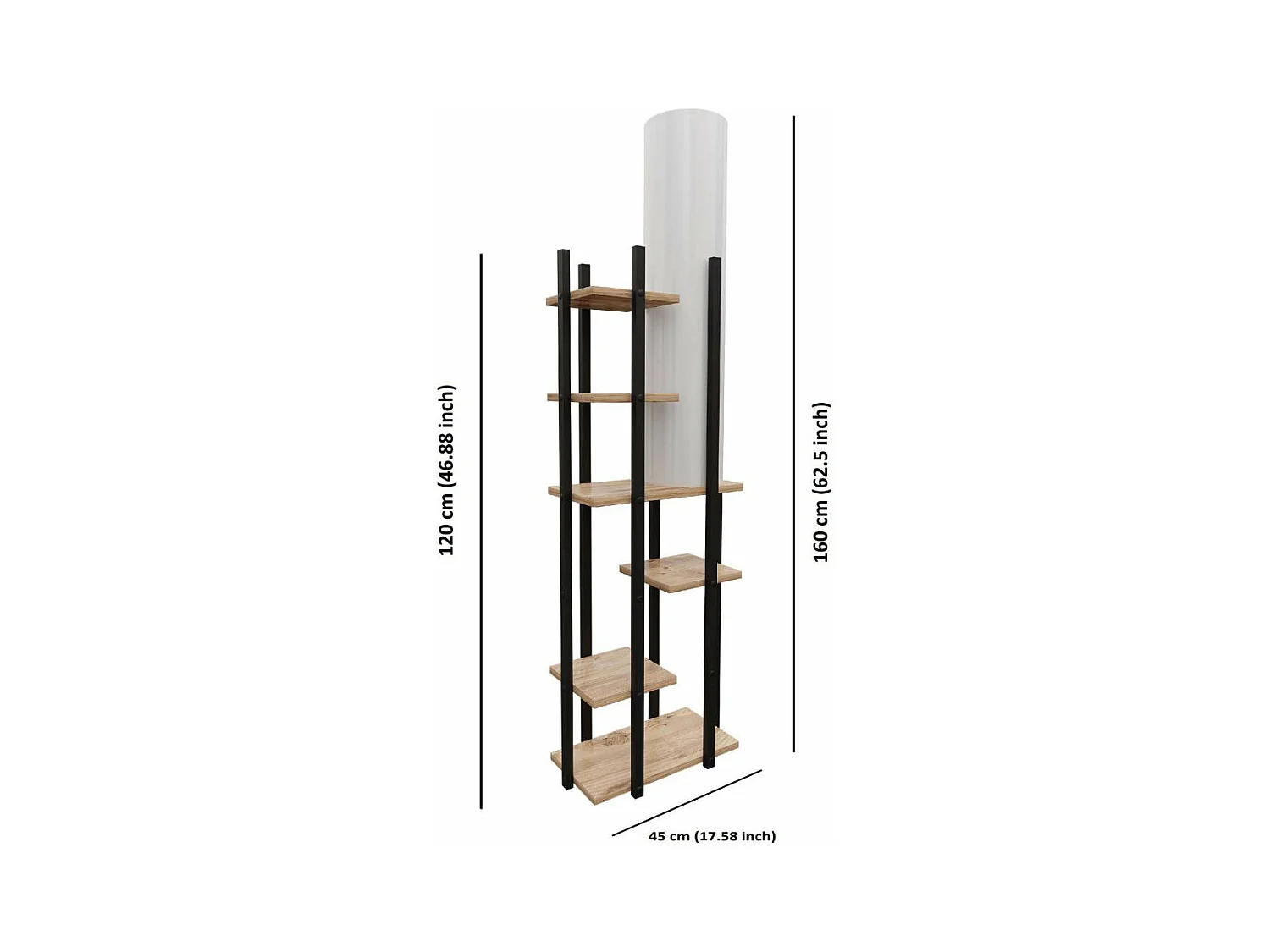 Etagère avec lampe intégrée Vogue