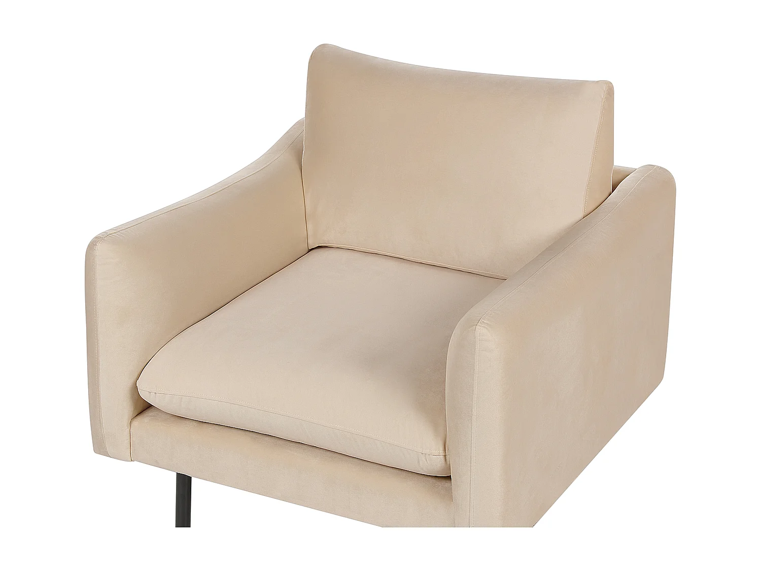 Fauteuil VINTERBRO Fluweel Beige