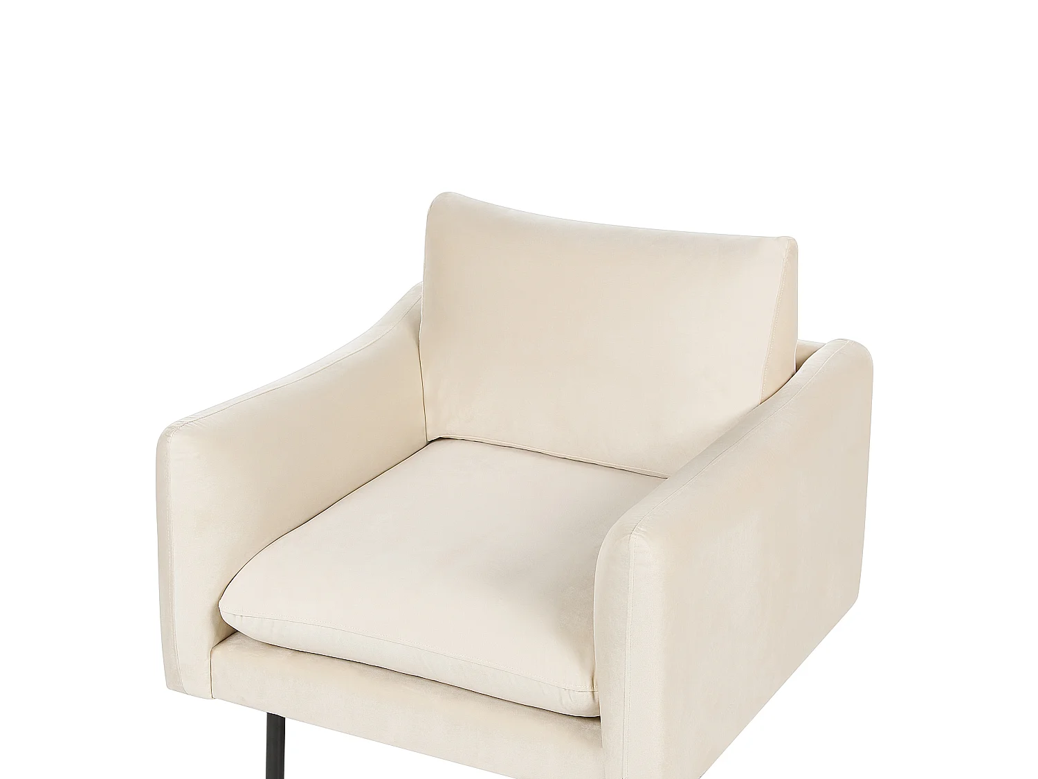 Sessel VINTERBRO Samtstoff Hellbeige