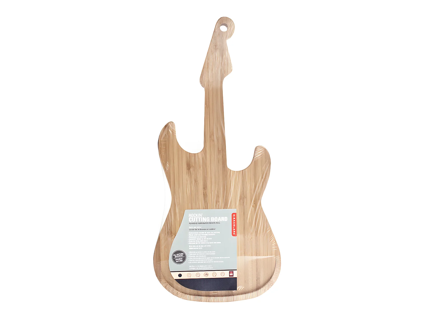 Planche à découper Guitare Naturel  Kikkerland