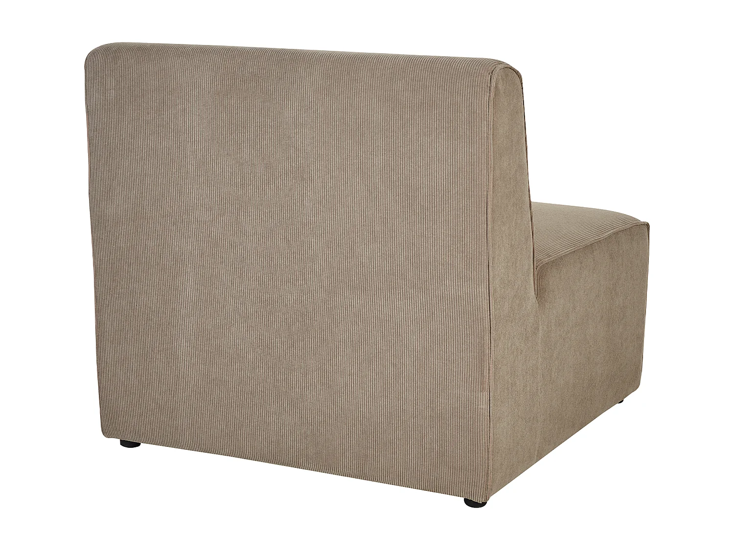 Module fauteuil LEMVIG Velours côtelé Taupe