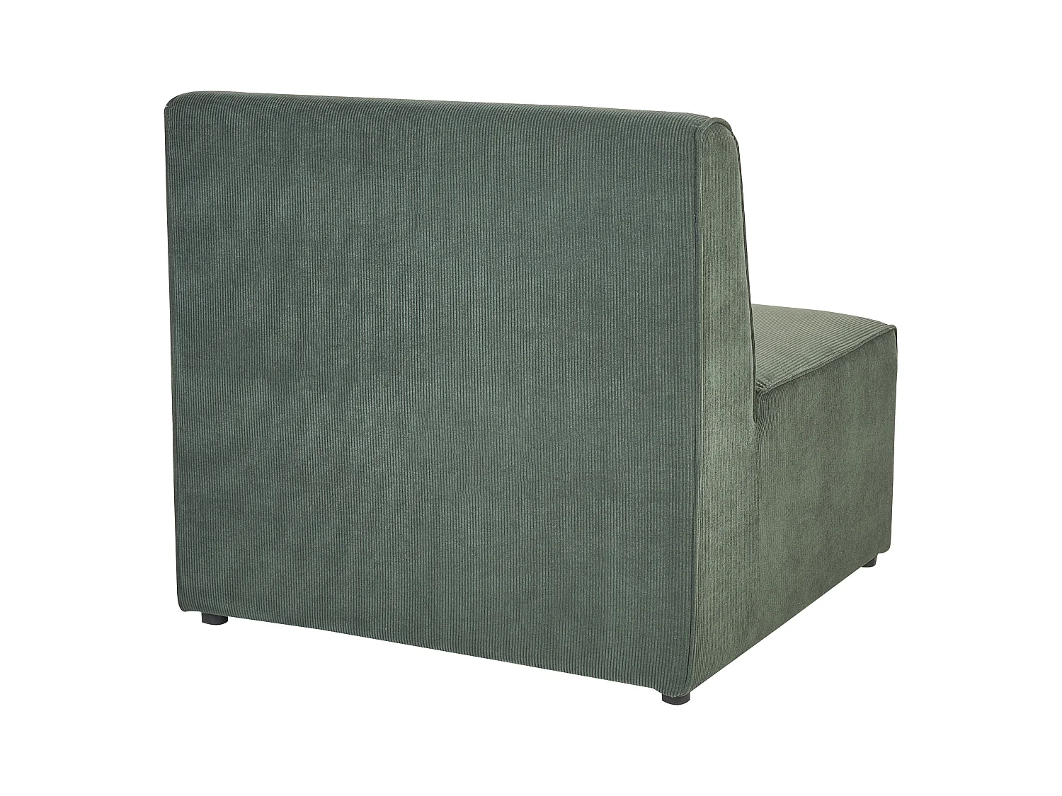 Module fauteuil LEMVIG Velours côtelé Vert foncé