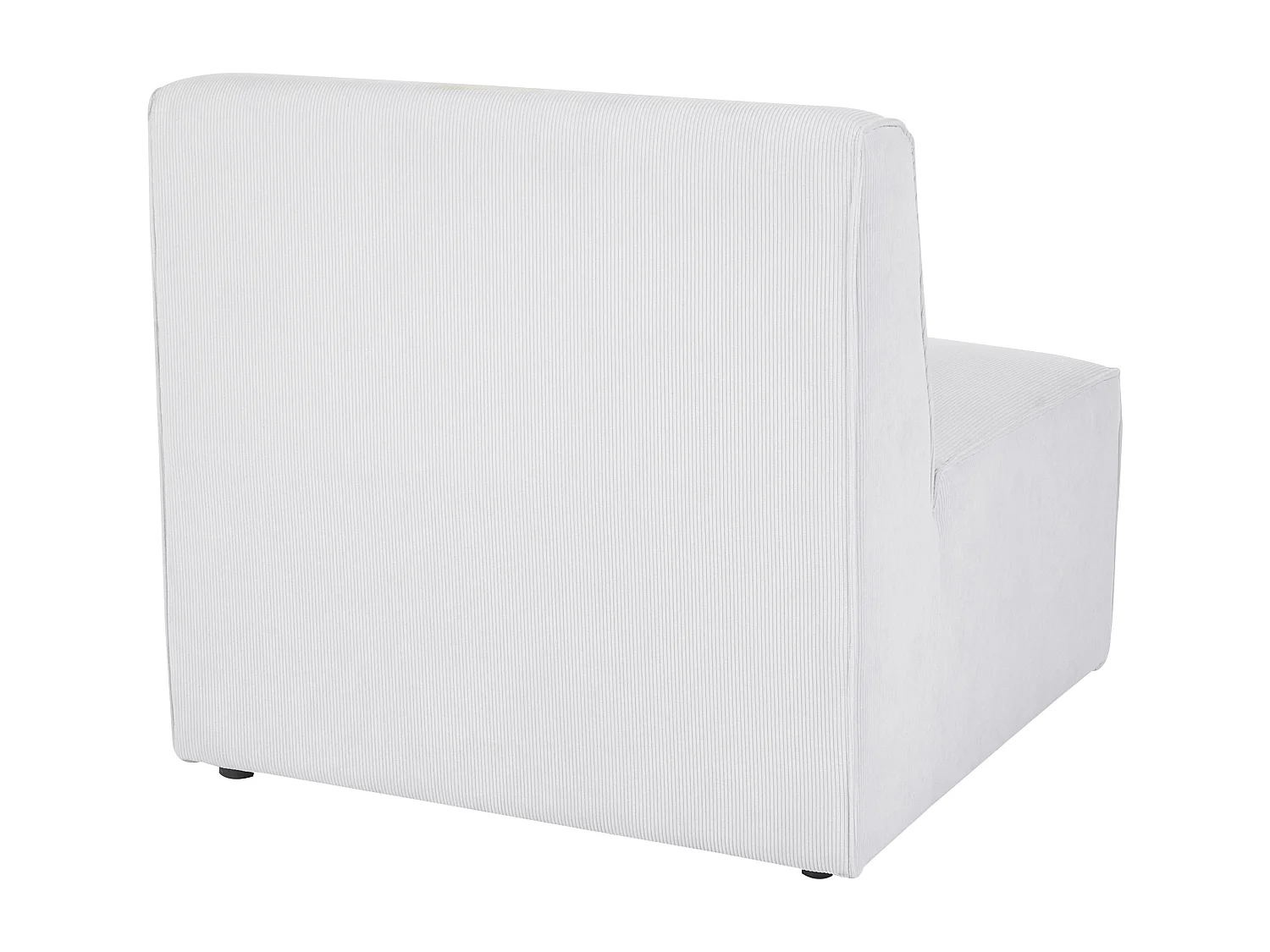 Module fauteuil LEMVIG Velours côtelé Blanc cassé