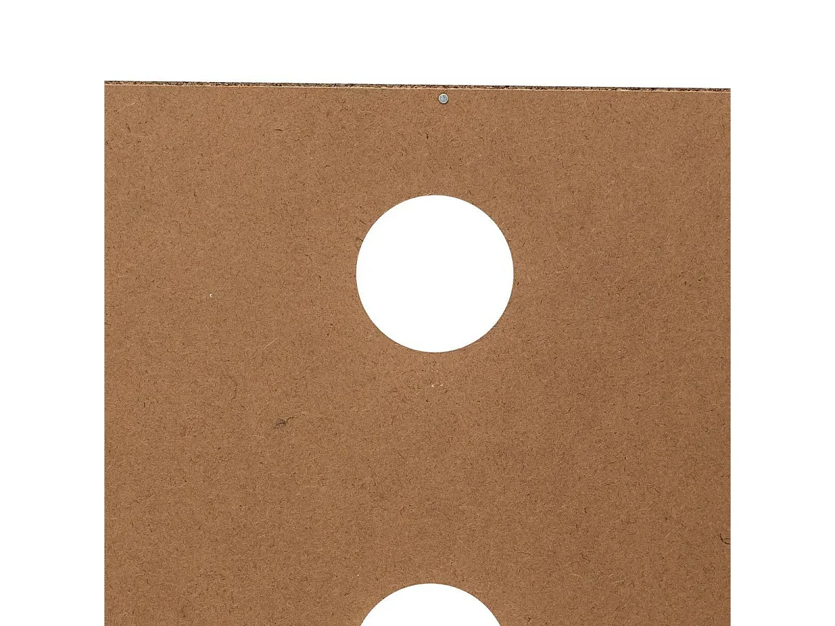 Meuble TV 2 portes et 2 étagères Effet chêne naturel L 120 cm