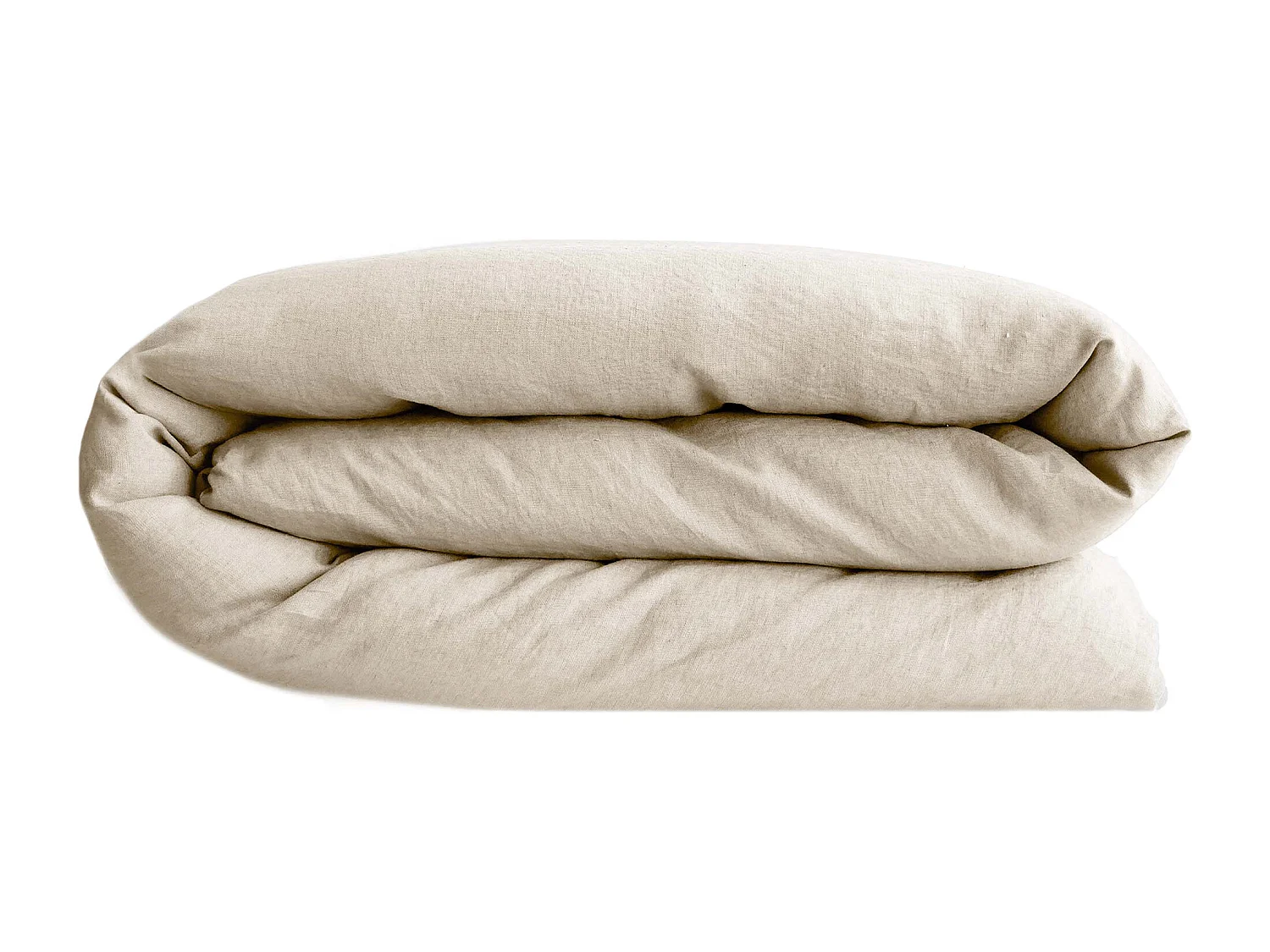 Housse de couette 240x220 cm lin lavé SONATE écru Ficelle