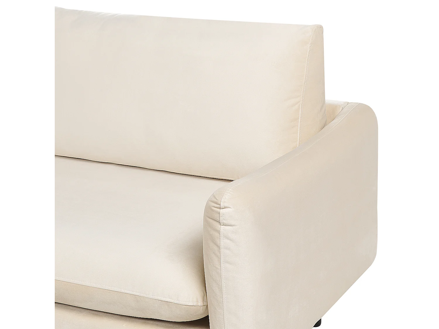 Divano angolare VINTERBRO Velluto Beige chiaro 4 posti Lato destro