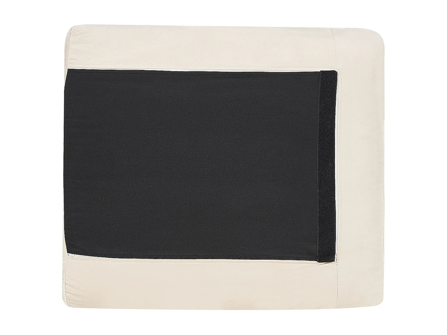 Canapé d'angle 4 places en velours beige