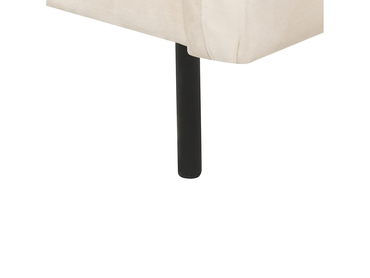 Canapé d'angle 4 places en velours beige