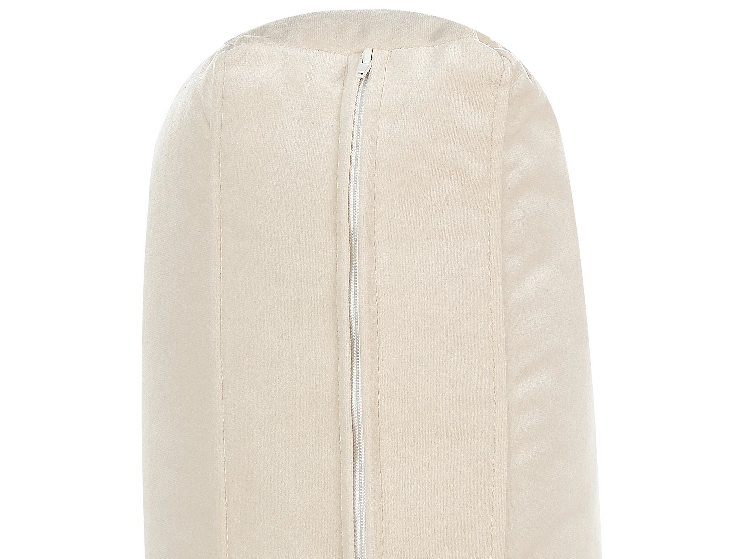 Ecksofa VINTERBRO Samtstoff Hellbeige 4-Sitzer rechtsseitig