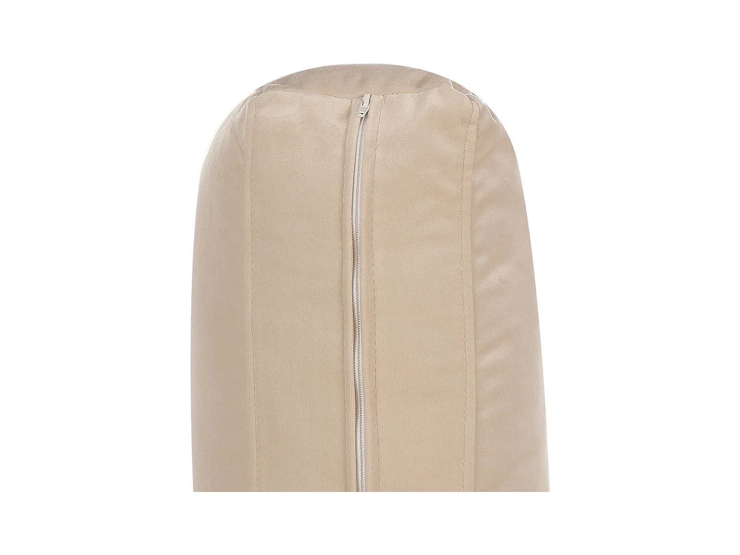 Ecksofa VINTERBRO Samtstoff Beige 4-Sitzer rechtsseitig