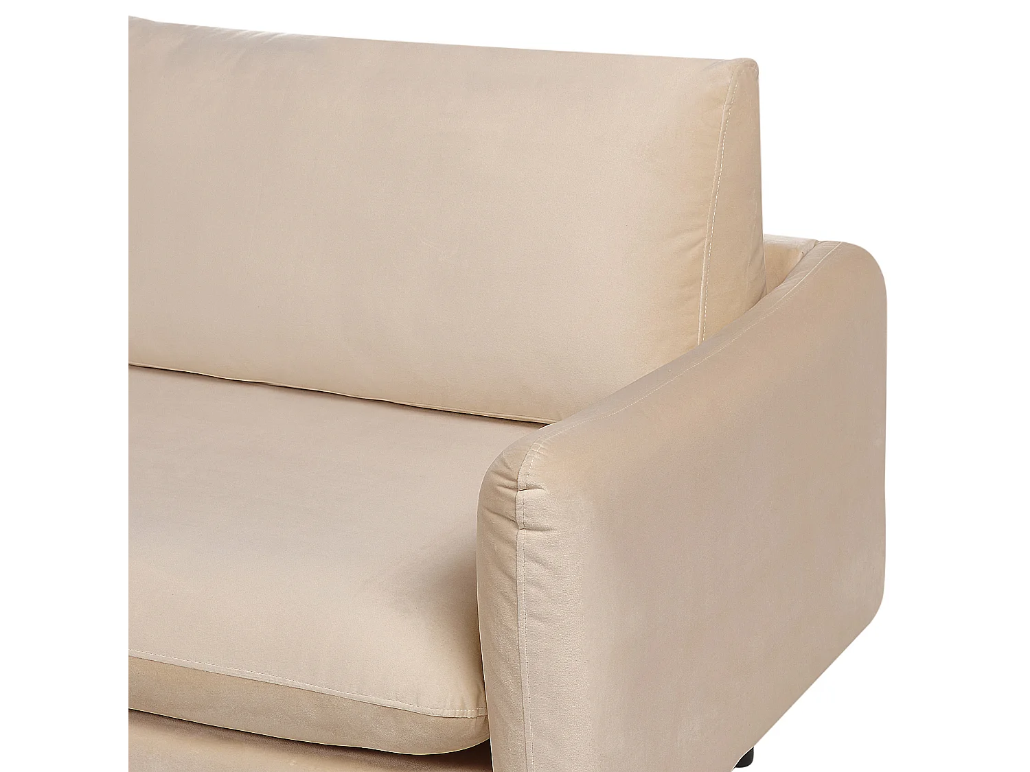 Divano angolare VINTERBRO Velluto Beige 4 posti Lato destro