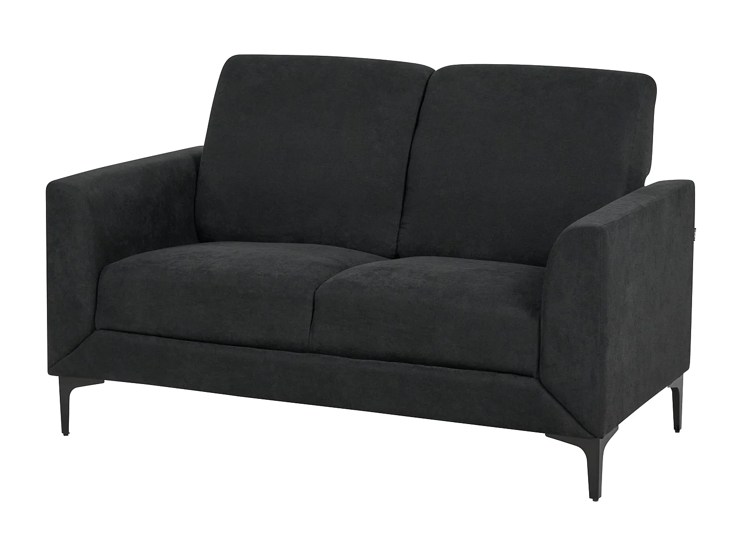 Canapé 2 places FENES Tissu Noir