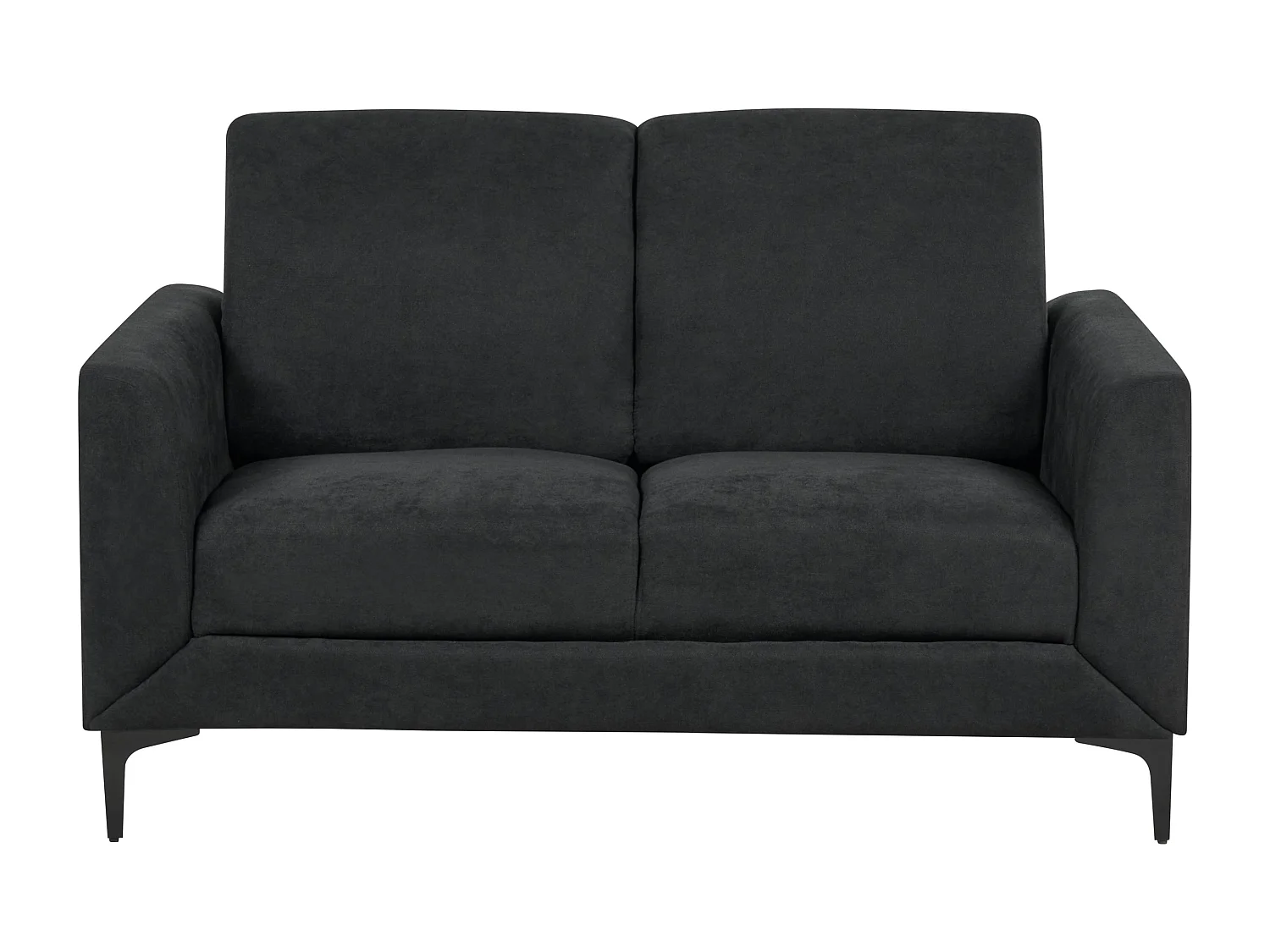 Bank FENES Stof Zwart 2-zitter