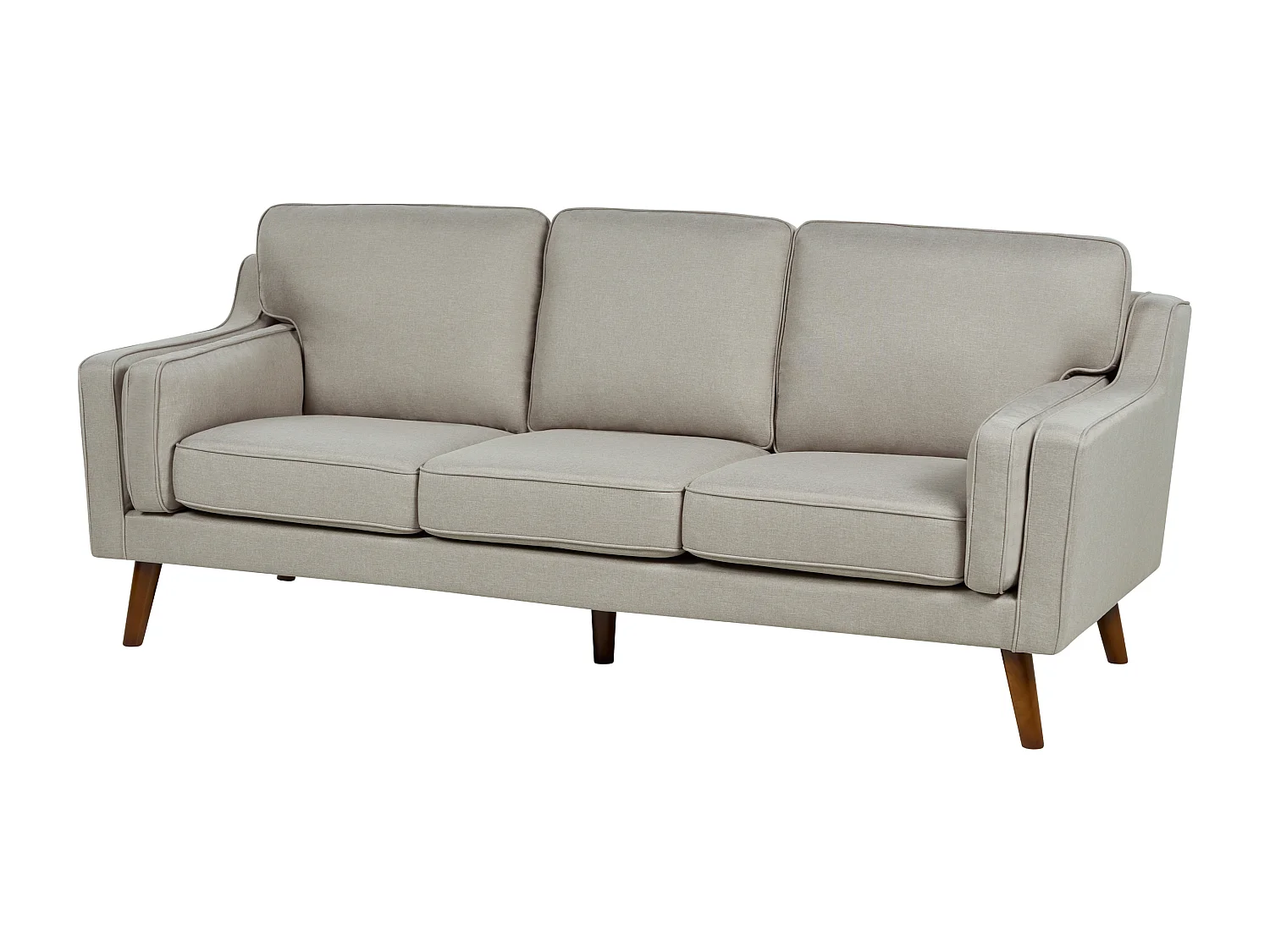 Divano LOKKA Tessuto Beige 3 posti