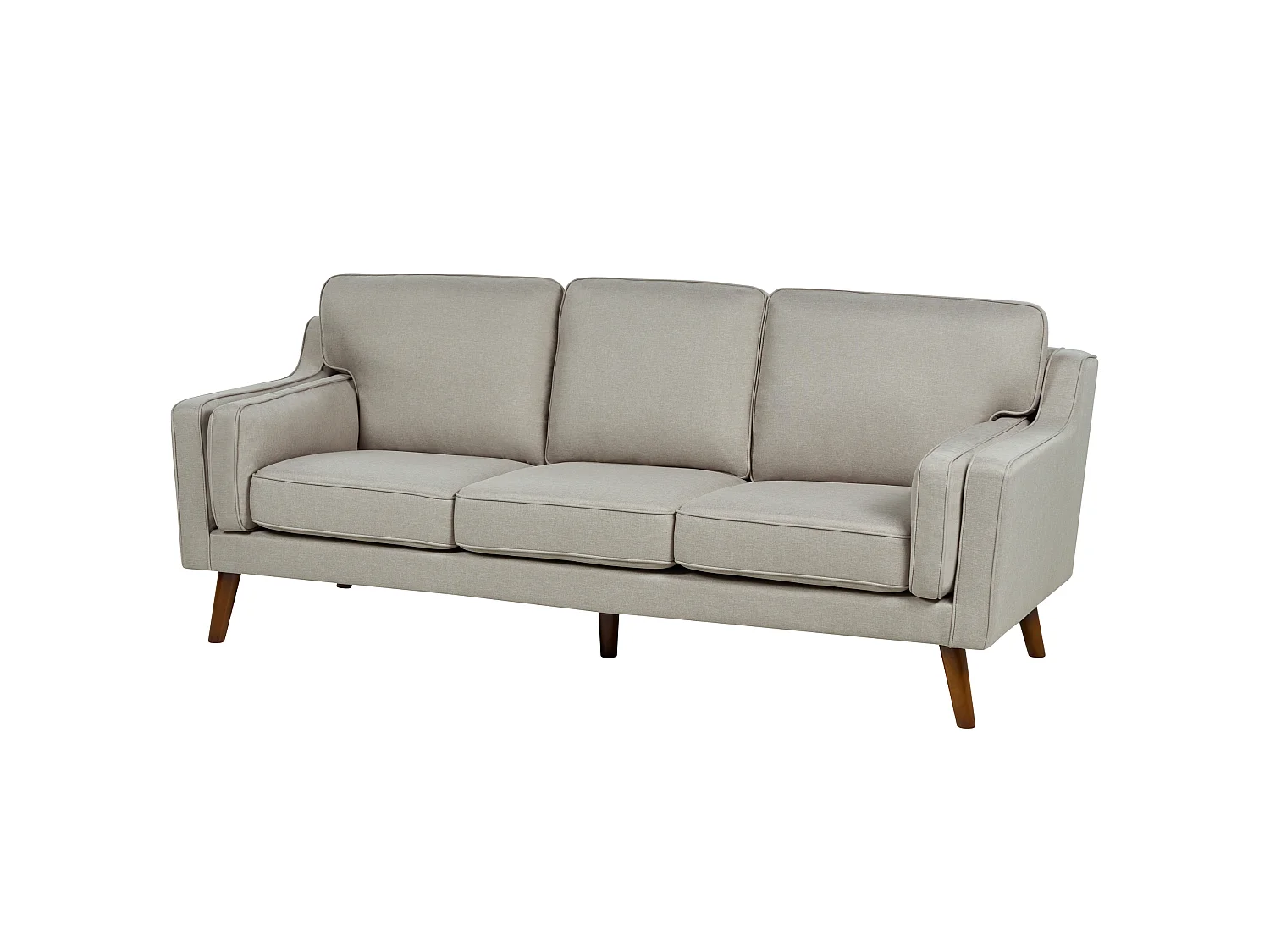 Canapé LOKKA Tissu Beige 3 places