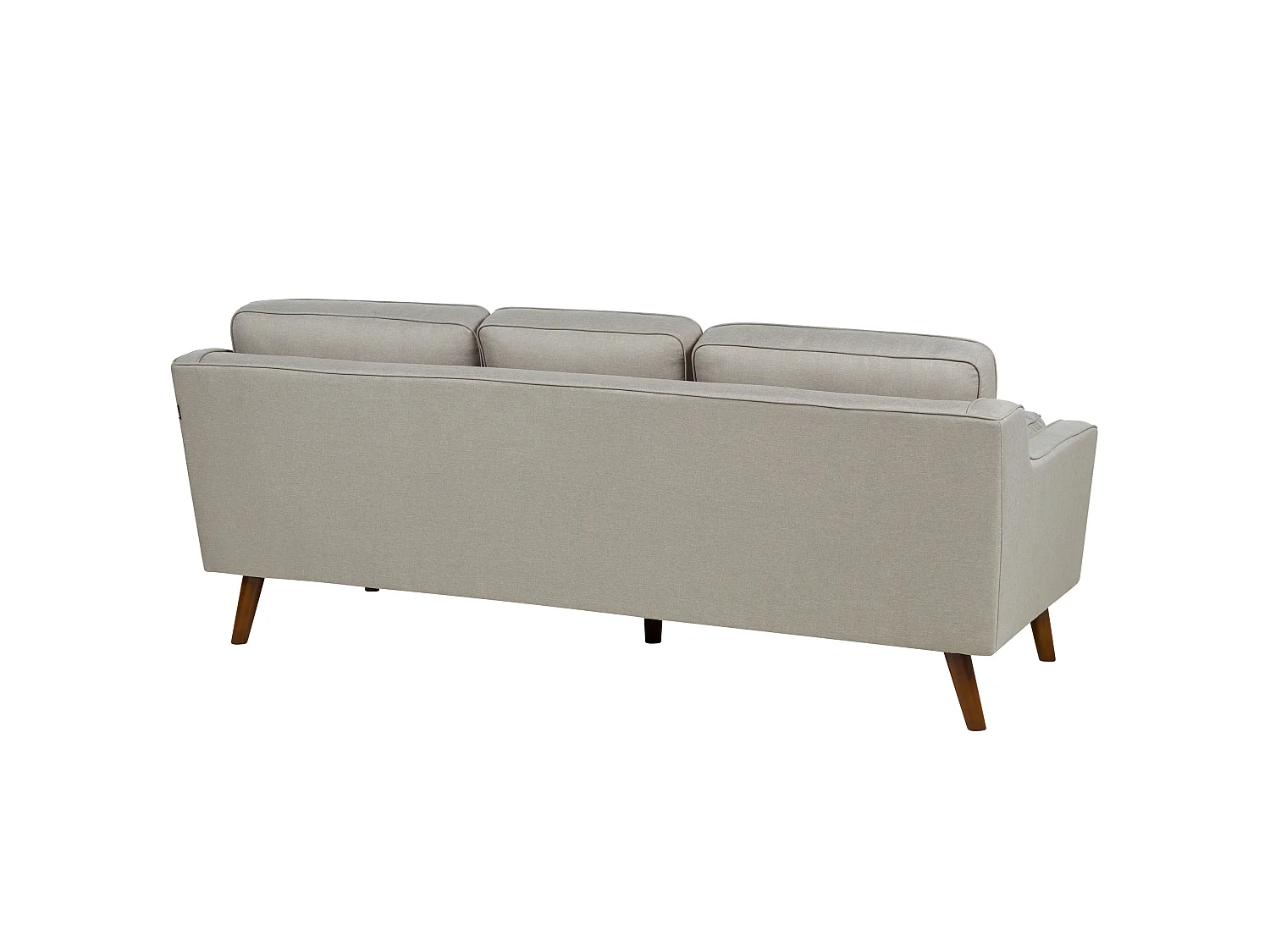 Canapé LOKKA Tissu Beige 3 places