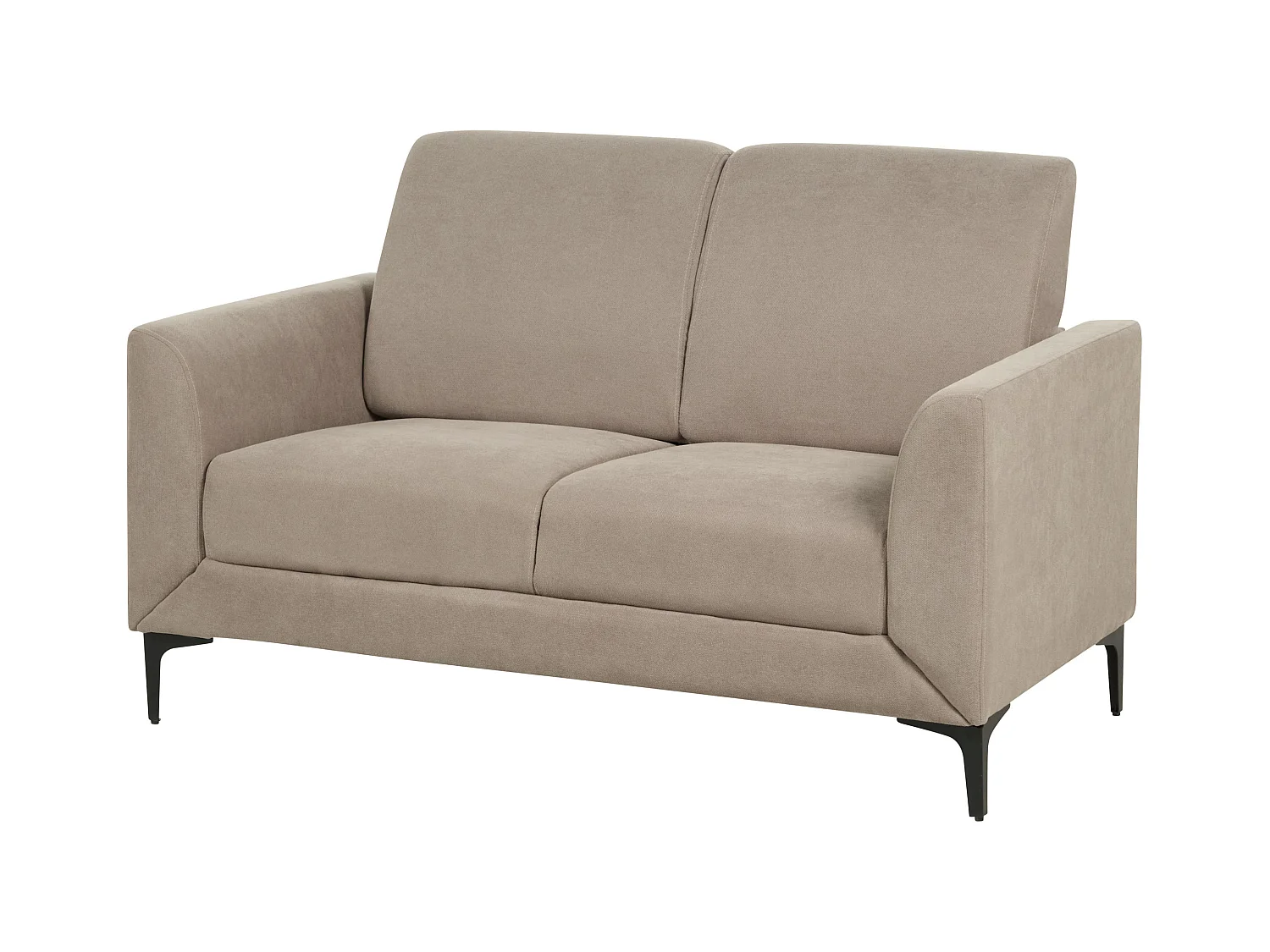 Sofá FENES Tela Gris pardo 2 plazas