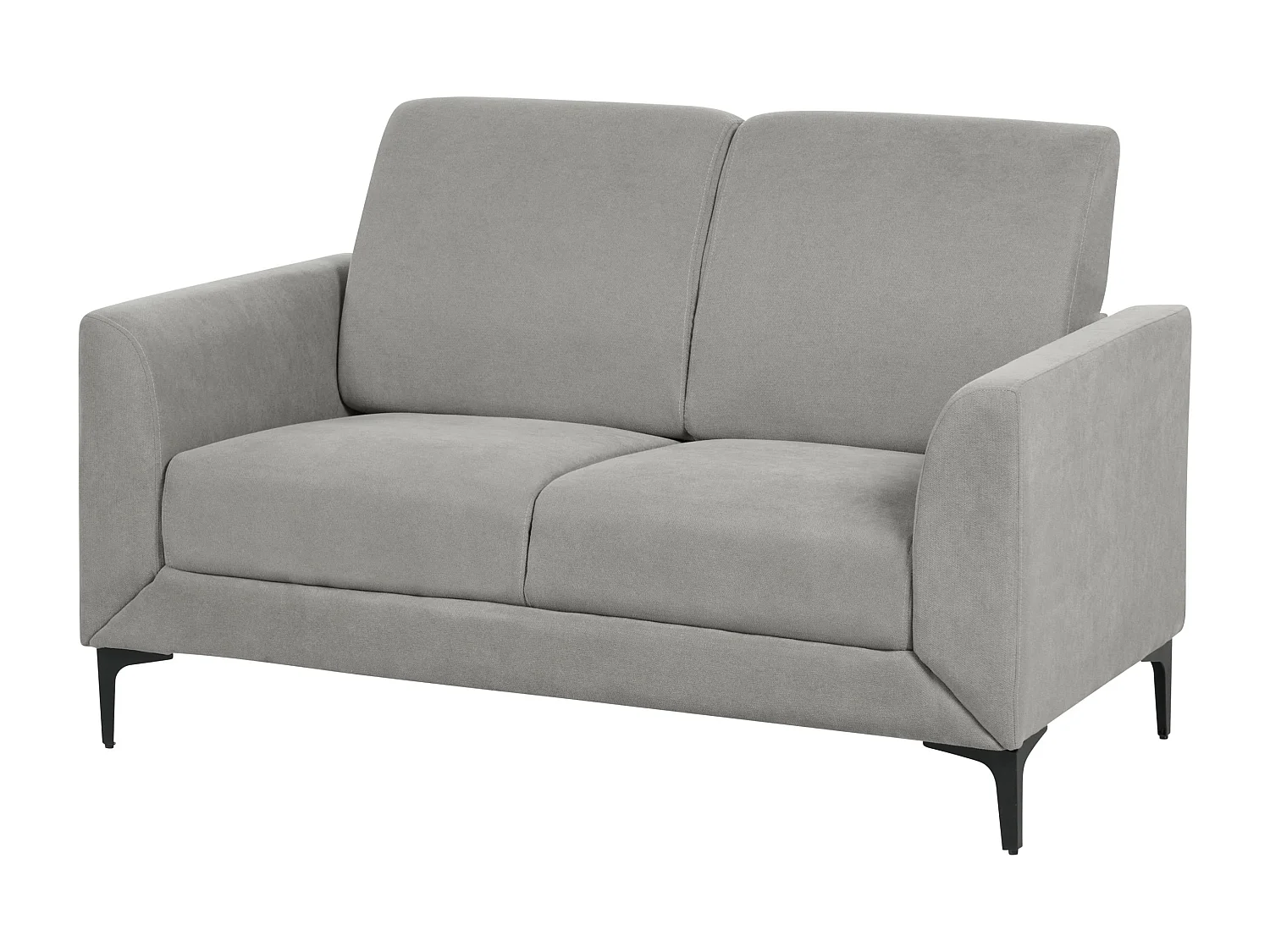 Sofa FENES Stoff Grau 2-Sitzer