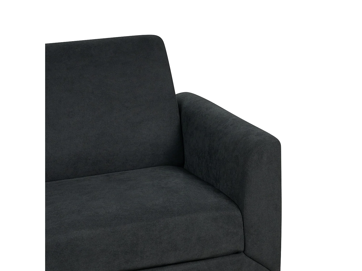 Sofa FENES Czarny dla 3 osób