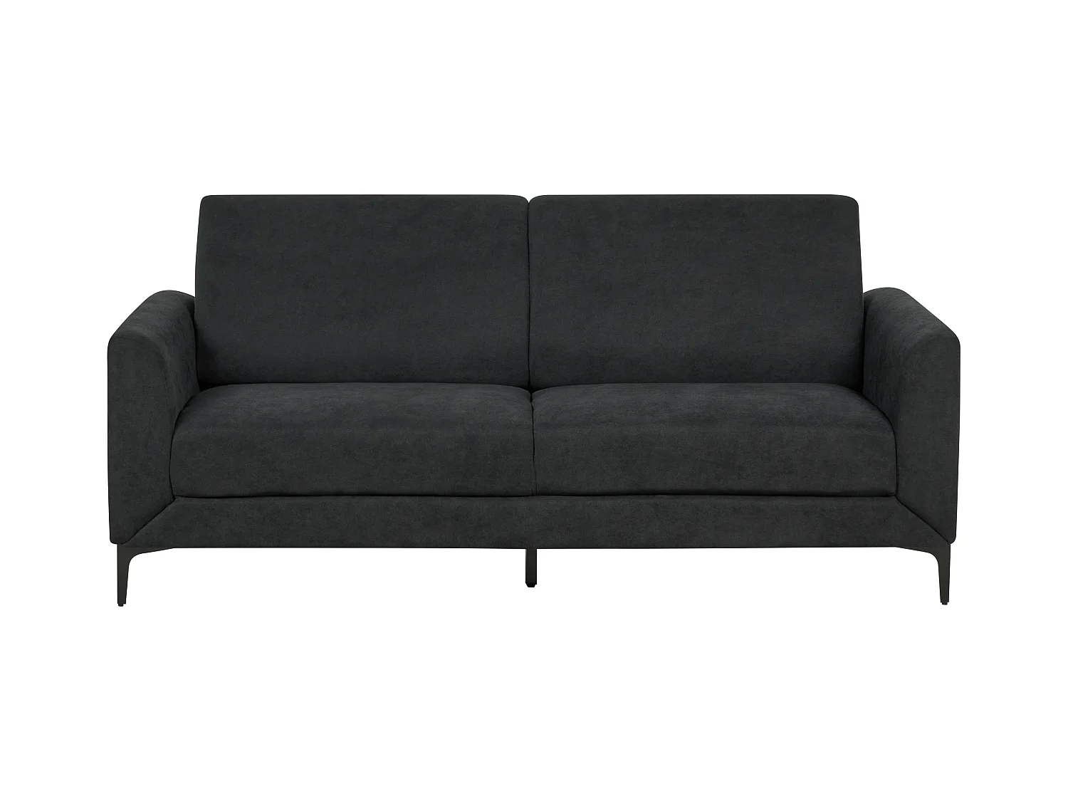 Sofa FENES Stoff Schwarz 3-Sitzer