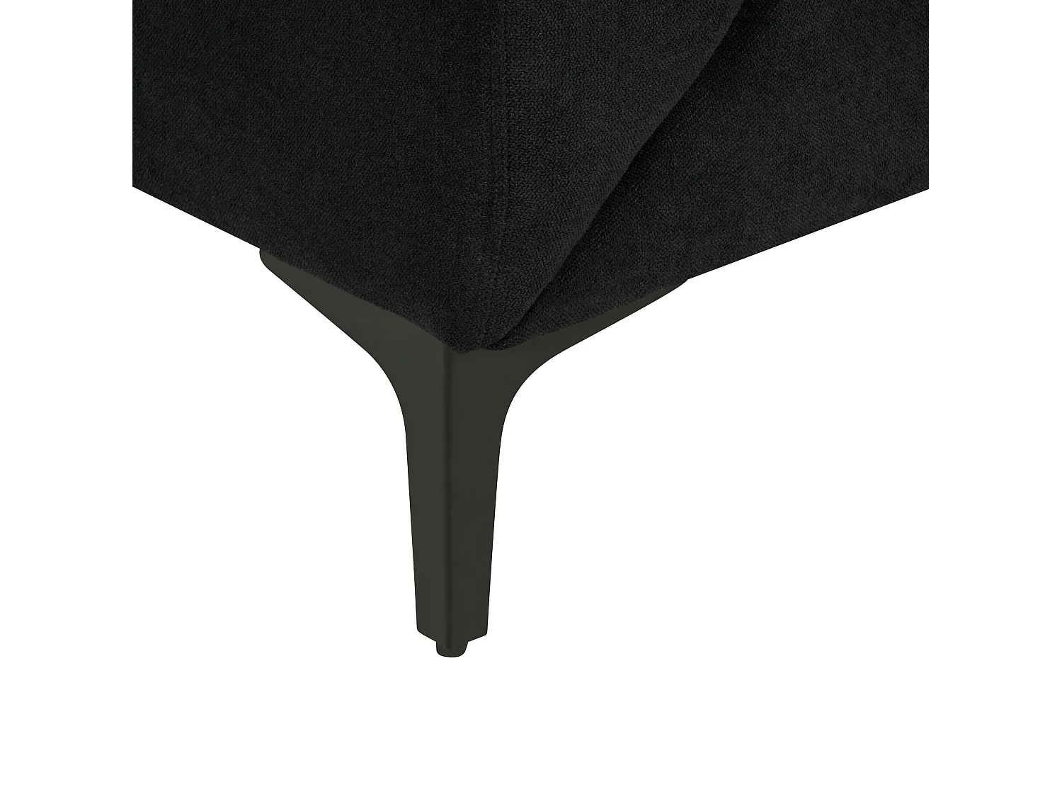 Sofa FENES Stoff Schwarz 3-Sitzer