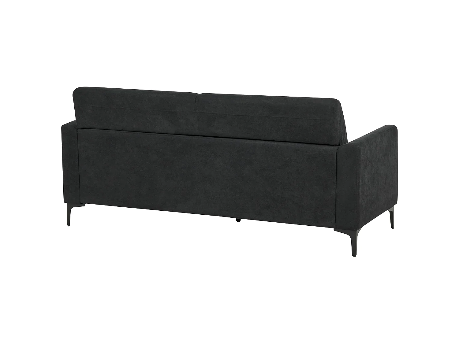 Canapé FENES Tissu Noir 3 places