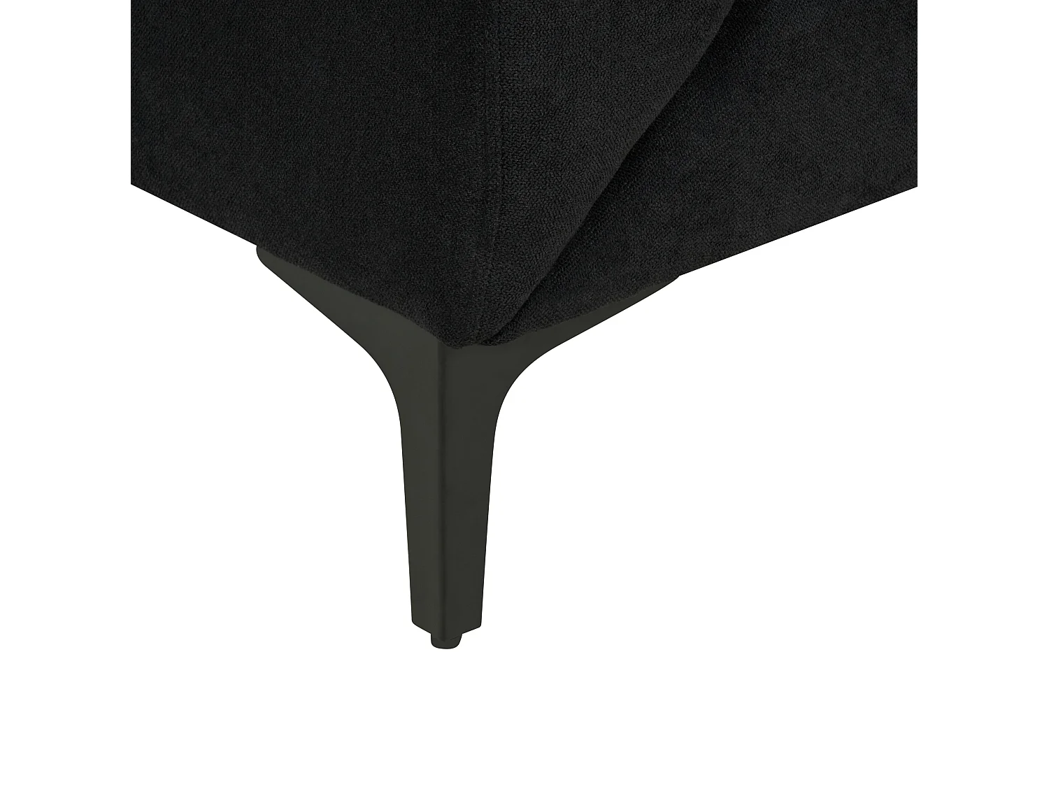 Canapé FENES Tissu Noir 3 places
